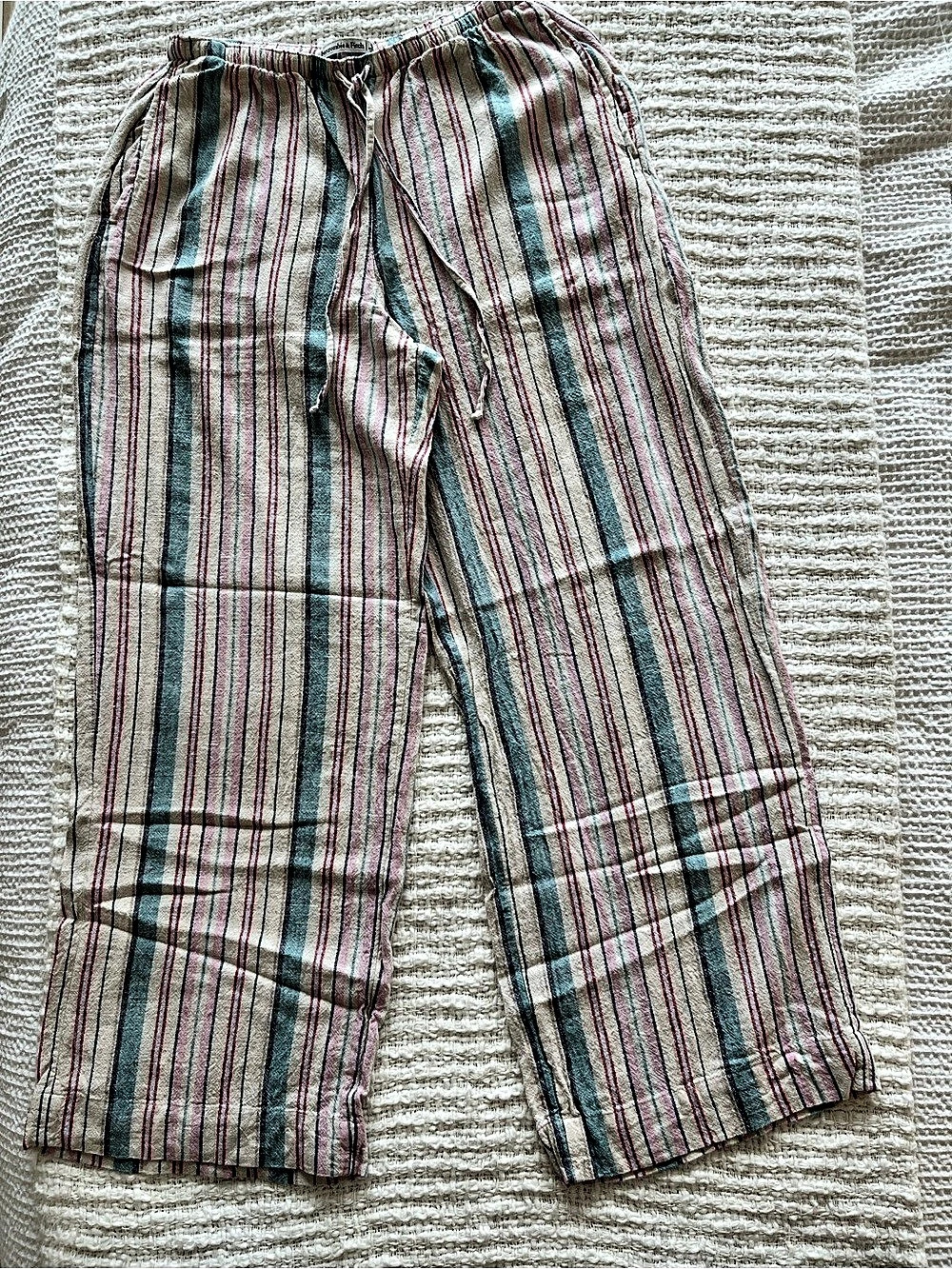 Abercrombie & Fitch A&F Gemma Linen-Blend Wide Leg Pull-On Pant Gemma Wide Leg
